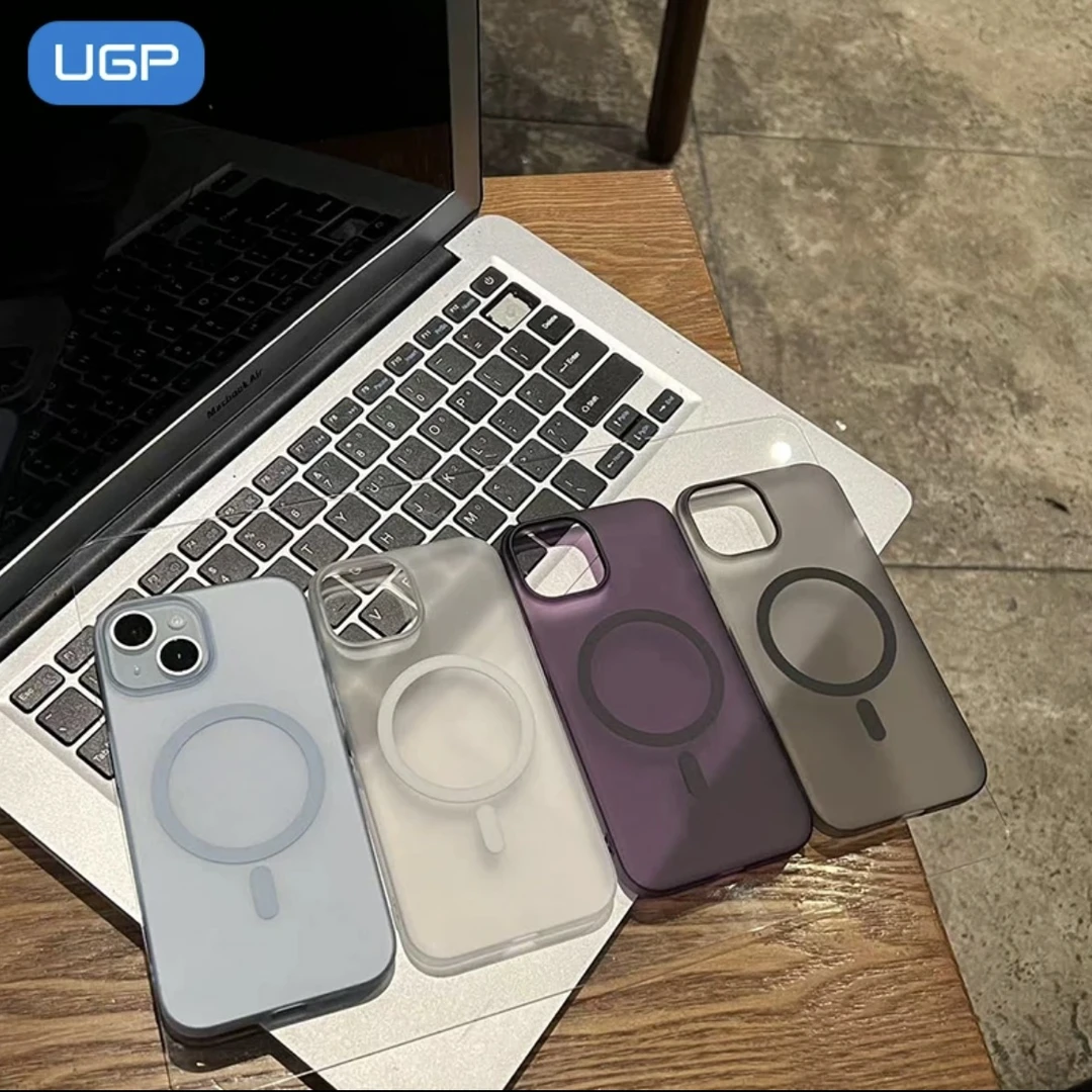 简约款冰雾肤感磁吸适用iPhone16Promax手机壳15苹果14Pro/13硬16