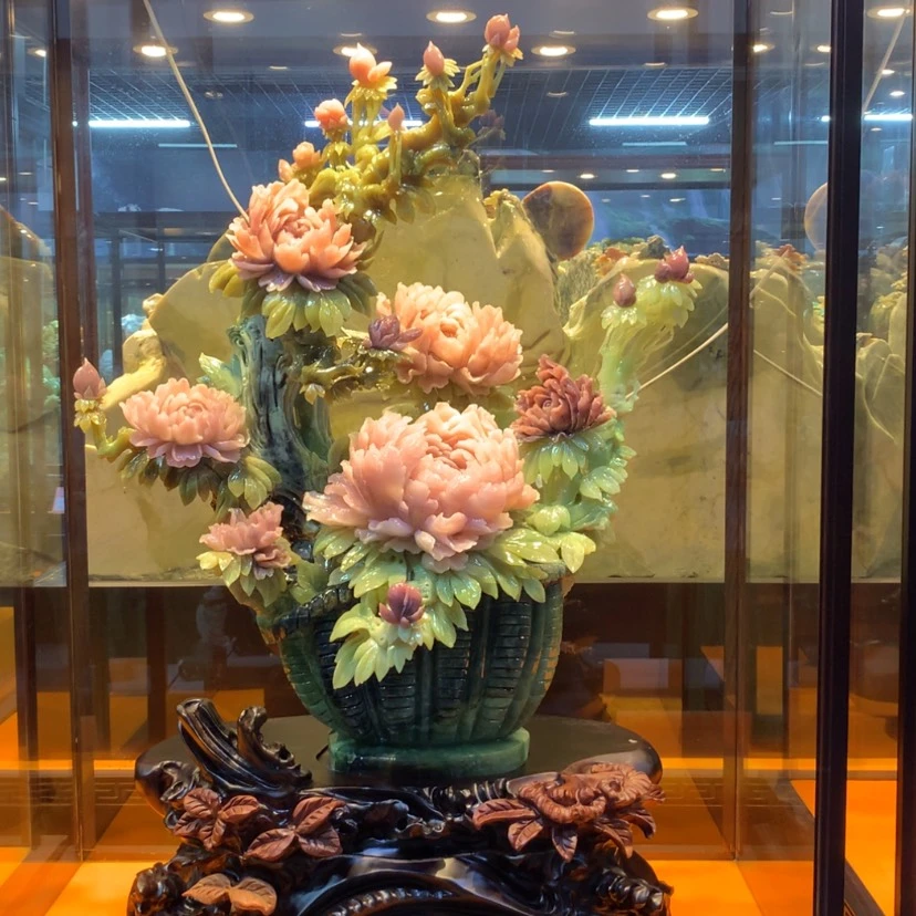 【闪购商品】蛇纹石玉未镶嵌摆件覆膜