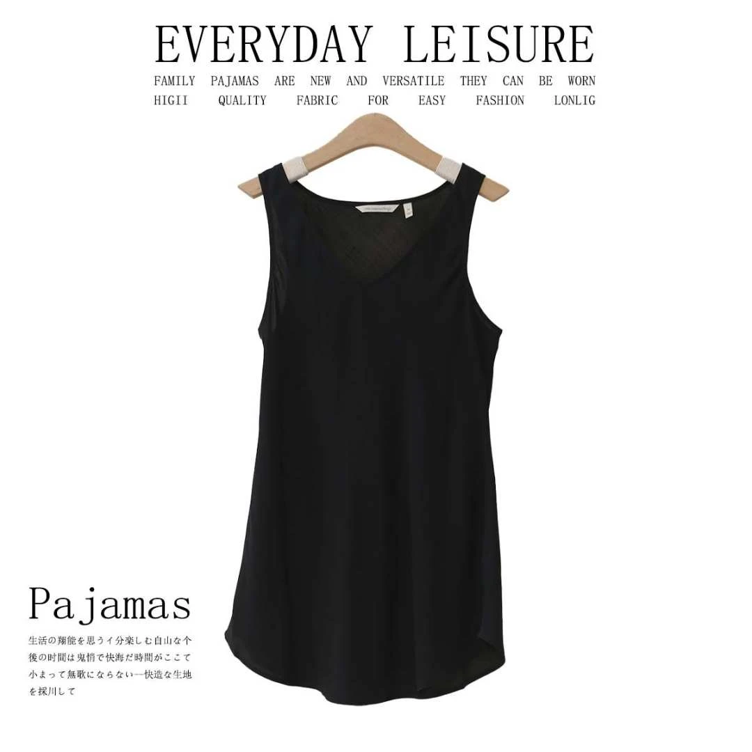 春夏季100%桑蚕丝背心柔软舒适纯色上衣BB0326亲肤透气通勤