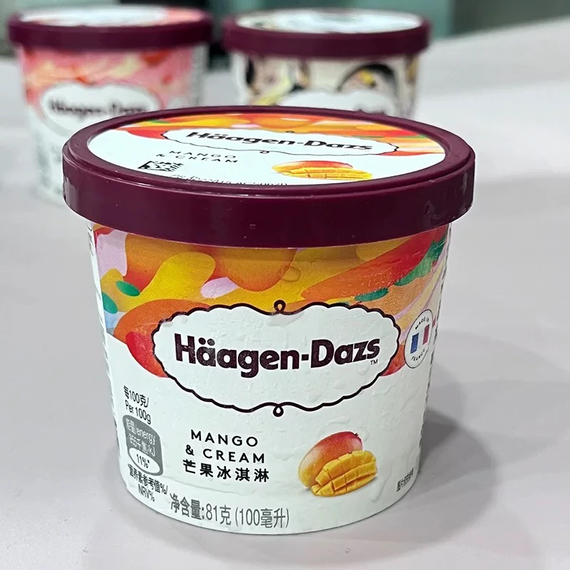 哈根达斯芒果口味冰淇淋81g雪糕同城配