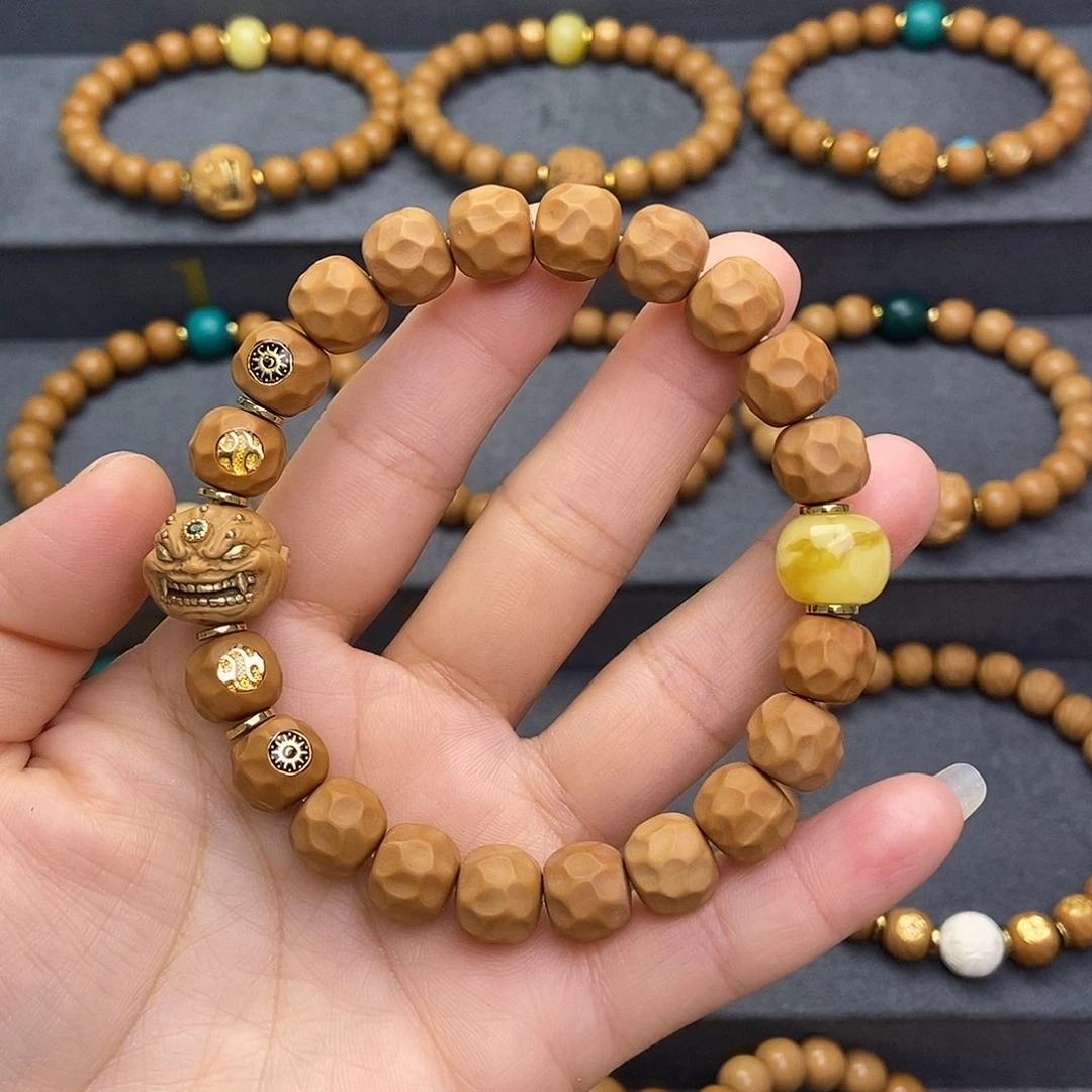 猴头核桃手串猴头核桃手串四标原 配奶酪无相六目