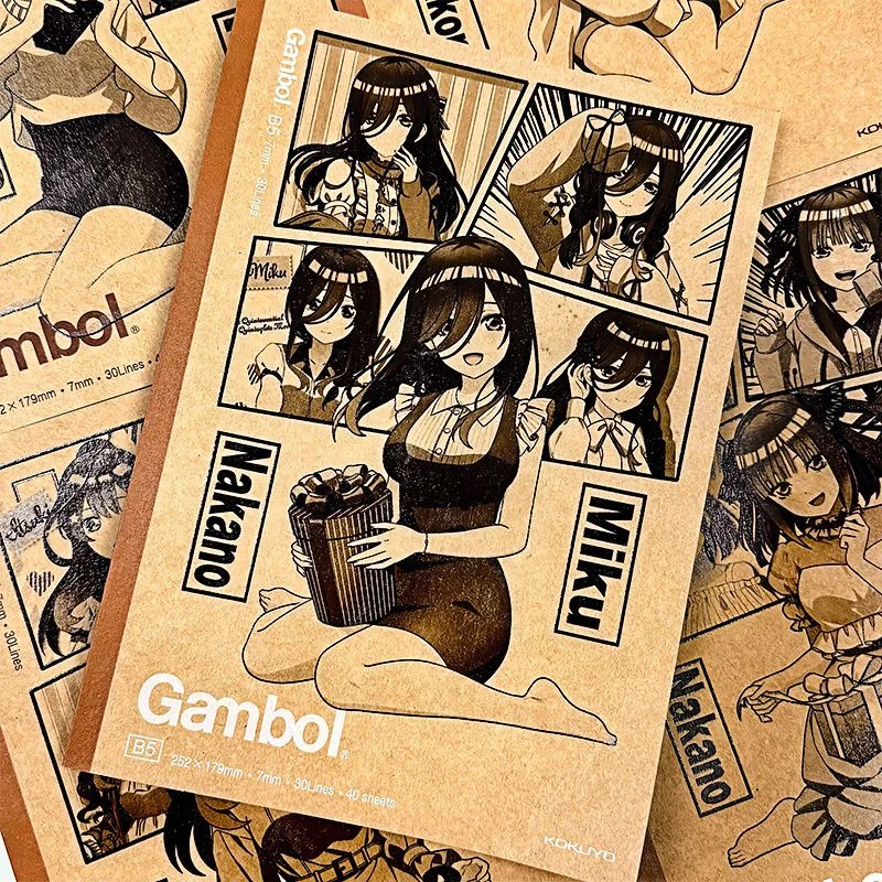 二次元痛本五等分花嫁浮雕国誉笔记本中野三玖日系定制手账本礼物