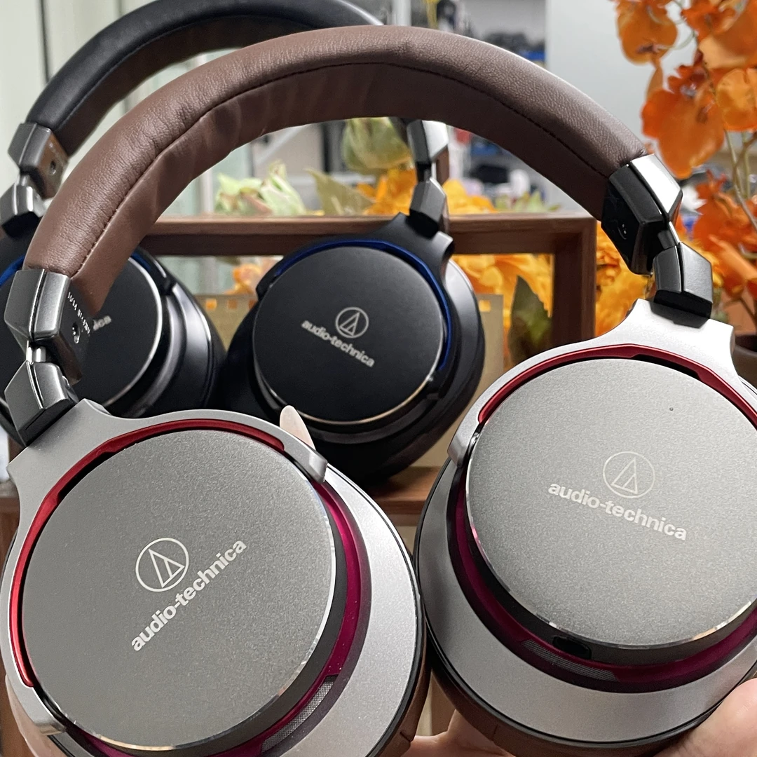 95新 Audio-Technica/铁三角 ATH-MSR7头戴式高解析HIFI有线耳机