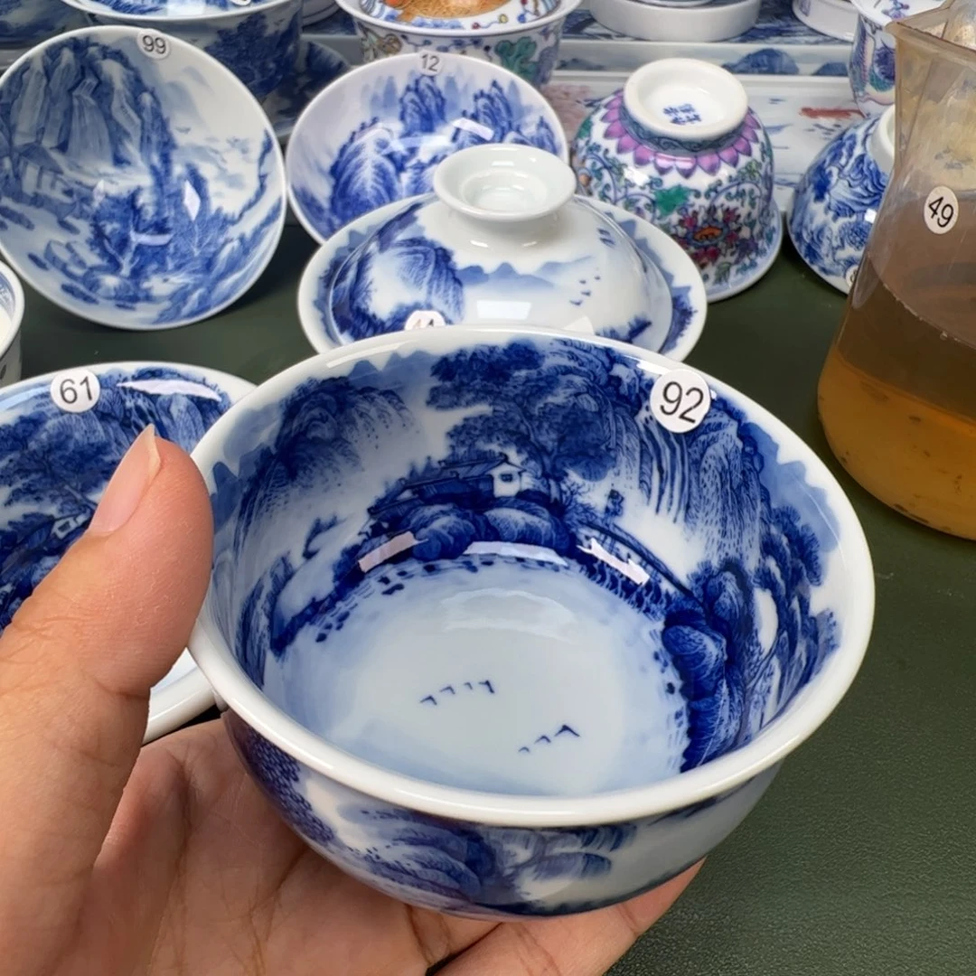 景德镇纯手工纯手绘茶具木木92