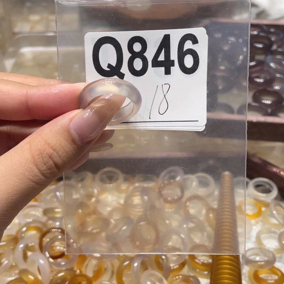 玛瑙/玉髓未镶嵌戒指846