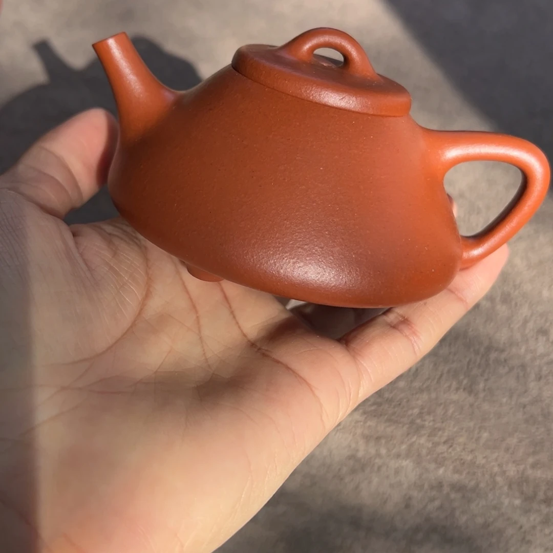 六***公紫砂茶壶大红泥子冶