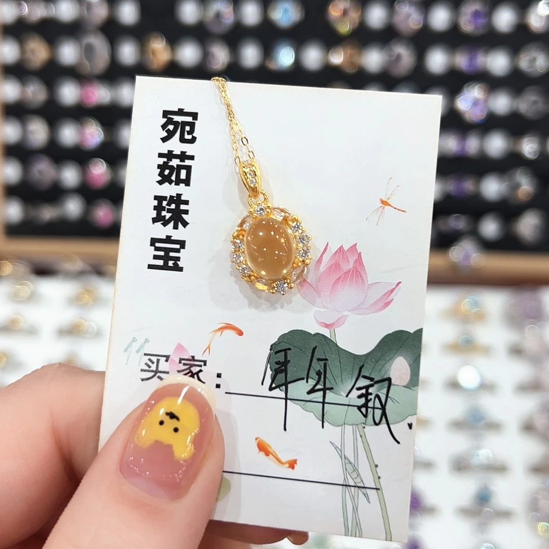 银S925镶嵌颈饰水晶年**.项链