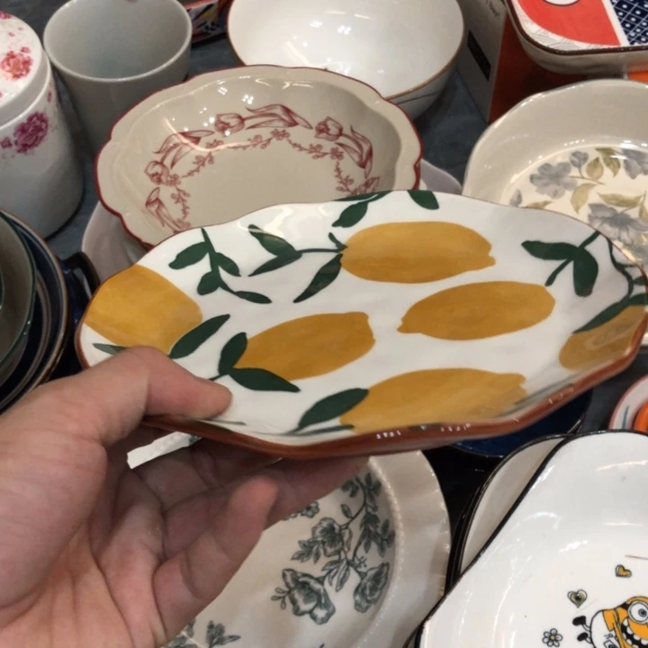 陶瓷微瑕盘碗碟介意勿拍