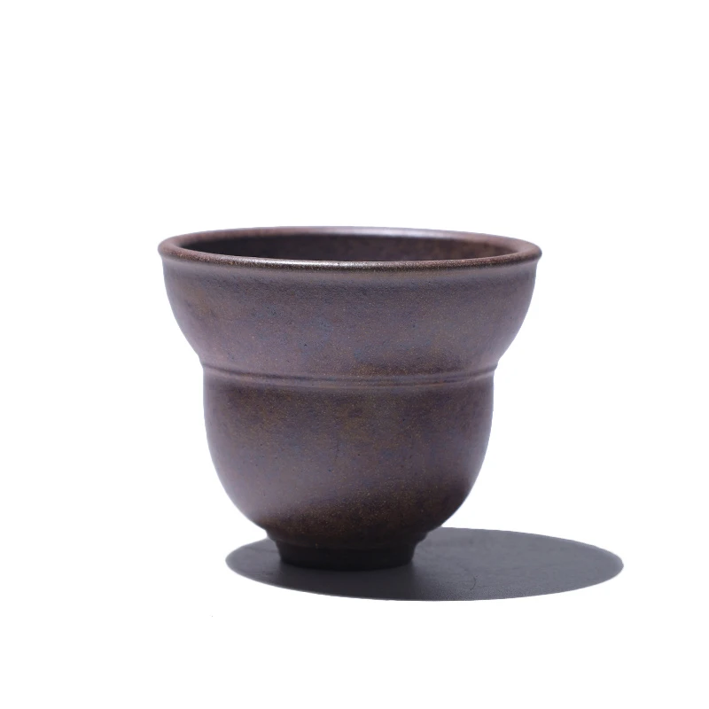 大吉羊柴烧 宜兴紫砂品茗杯 原矿本山绿泥 葫芦主人杯70ml