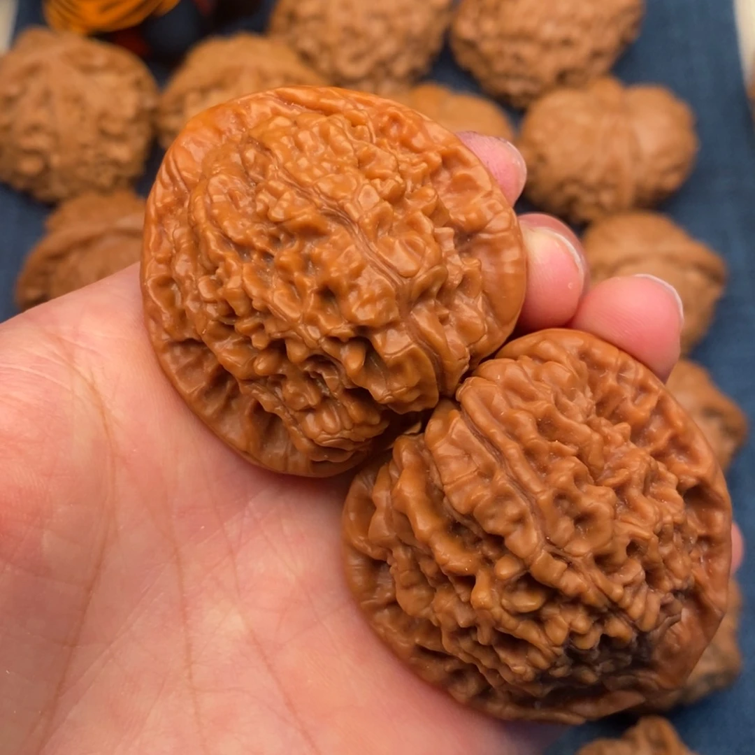 文玩核桃把件43官帽