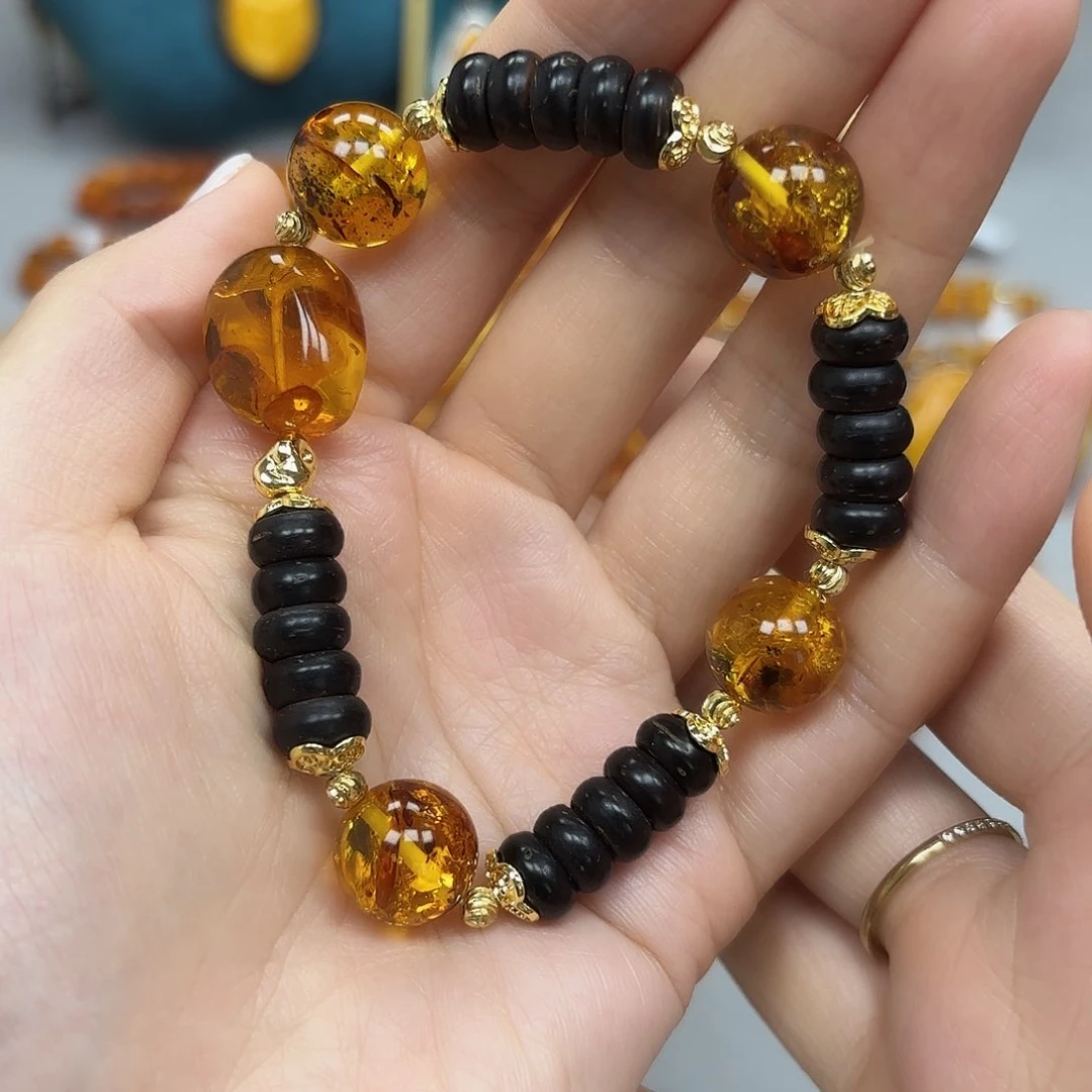 未镶嵌琥珀手链手串
