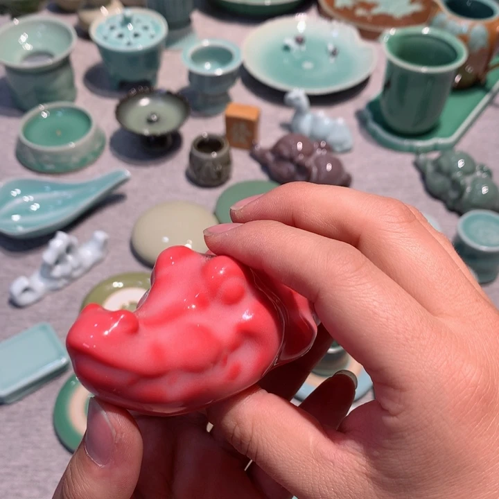 1*3龙泉青瓷茶具茶宠