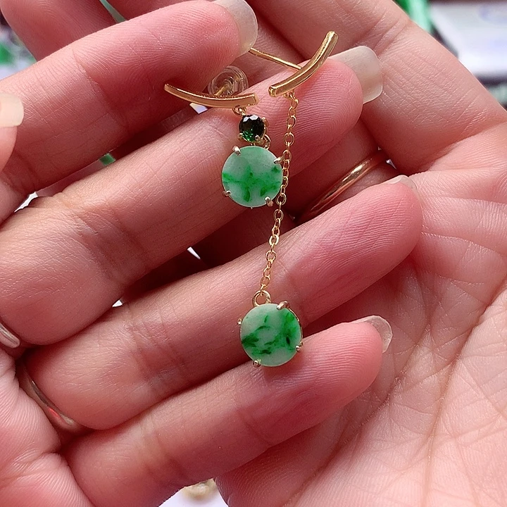 翡翠银S925镶嵌颈饰翡翠