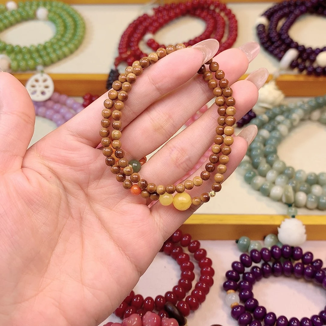 白玉菩提手串孤品1