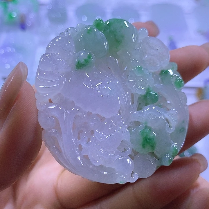 翡翠未镶嵌颈饰天然翡翠A货吊坠