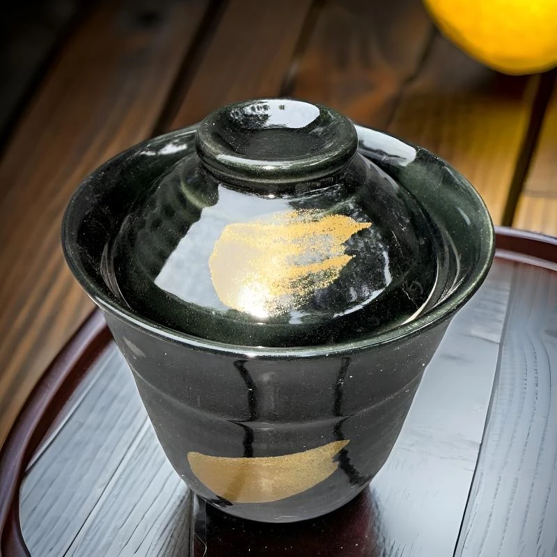 国营陶瓷五厂洒金将军杯