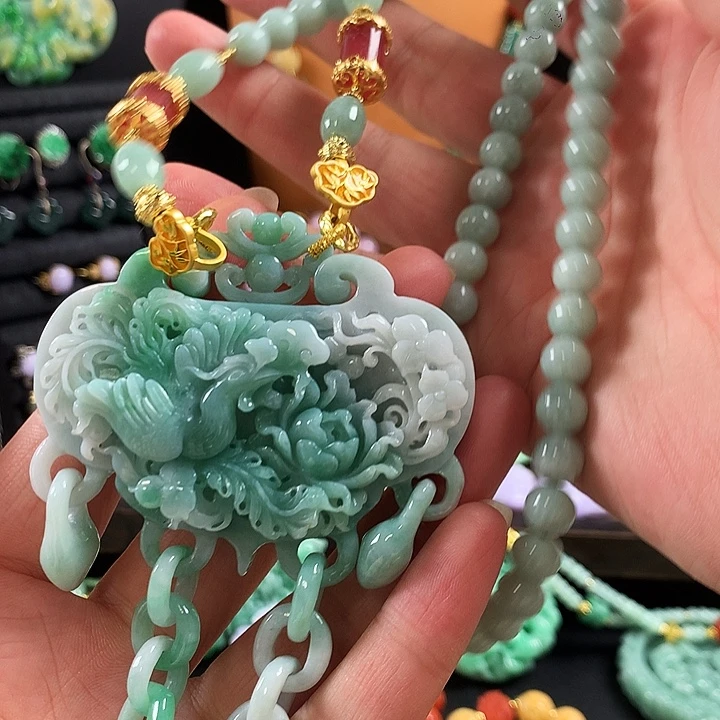 锂辉石未镶嵌项链吊坠