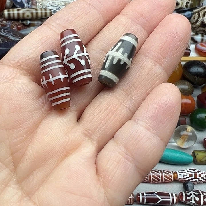 长***松玛瑙/玉髓合金颈饰