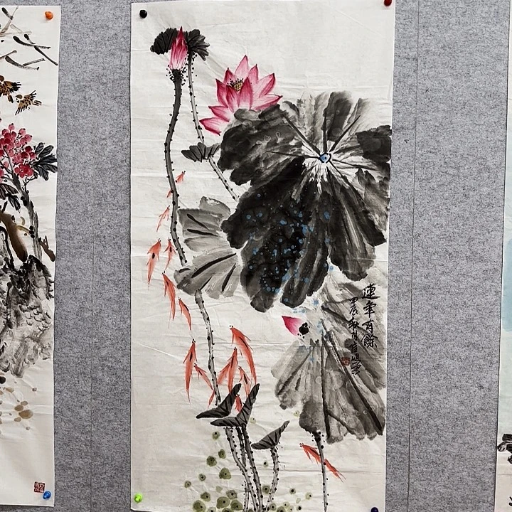 国画花鸟等多种鸟类和动物