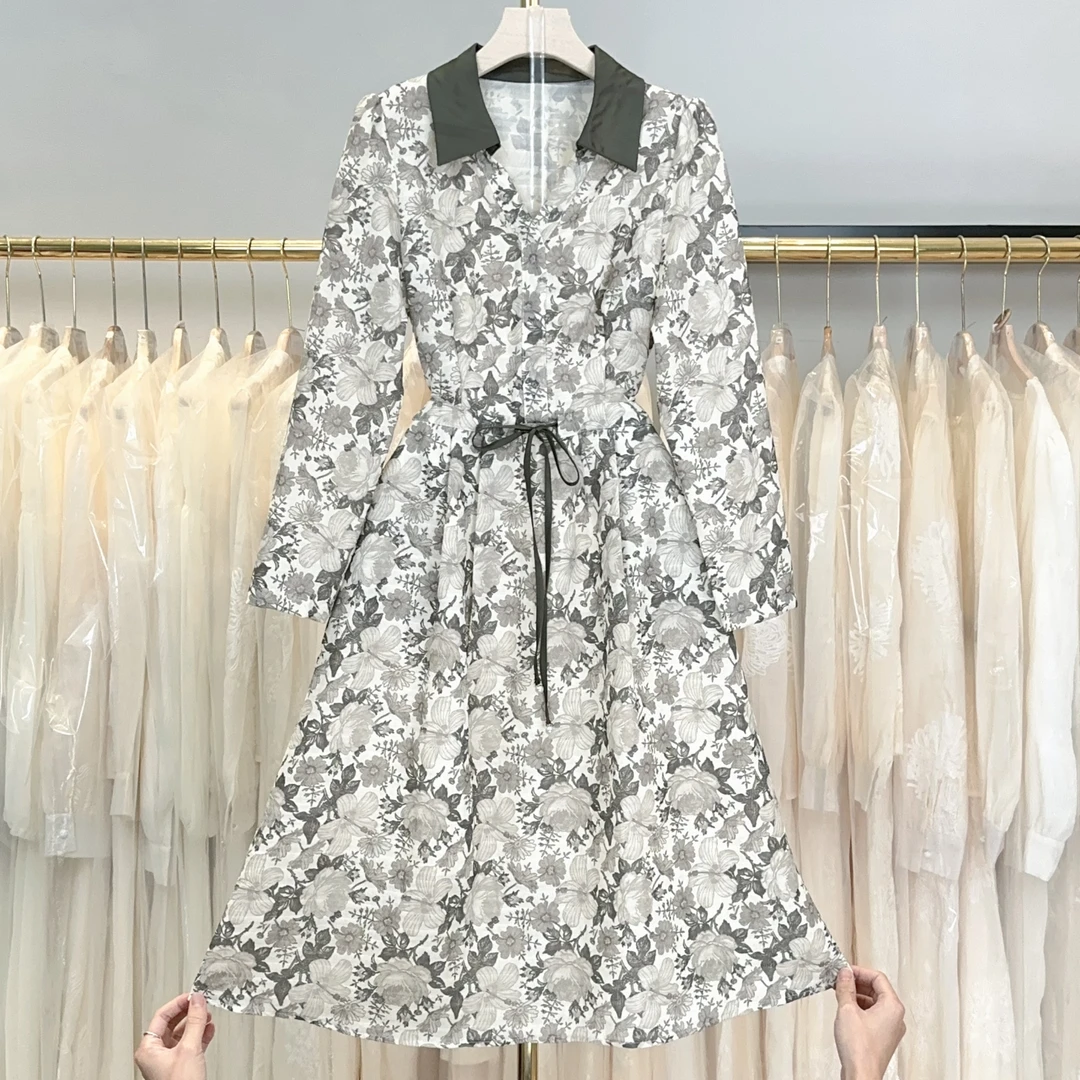 【RG5189】2025年春装新款时尚气质百搭减龄显瘦新款连衣裙