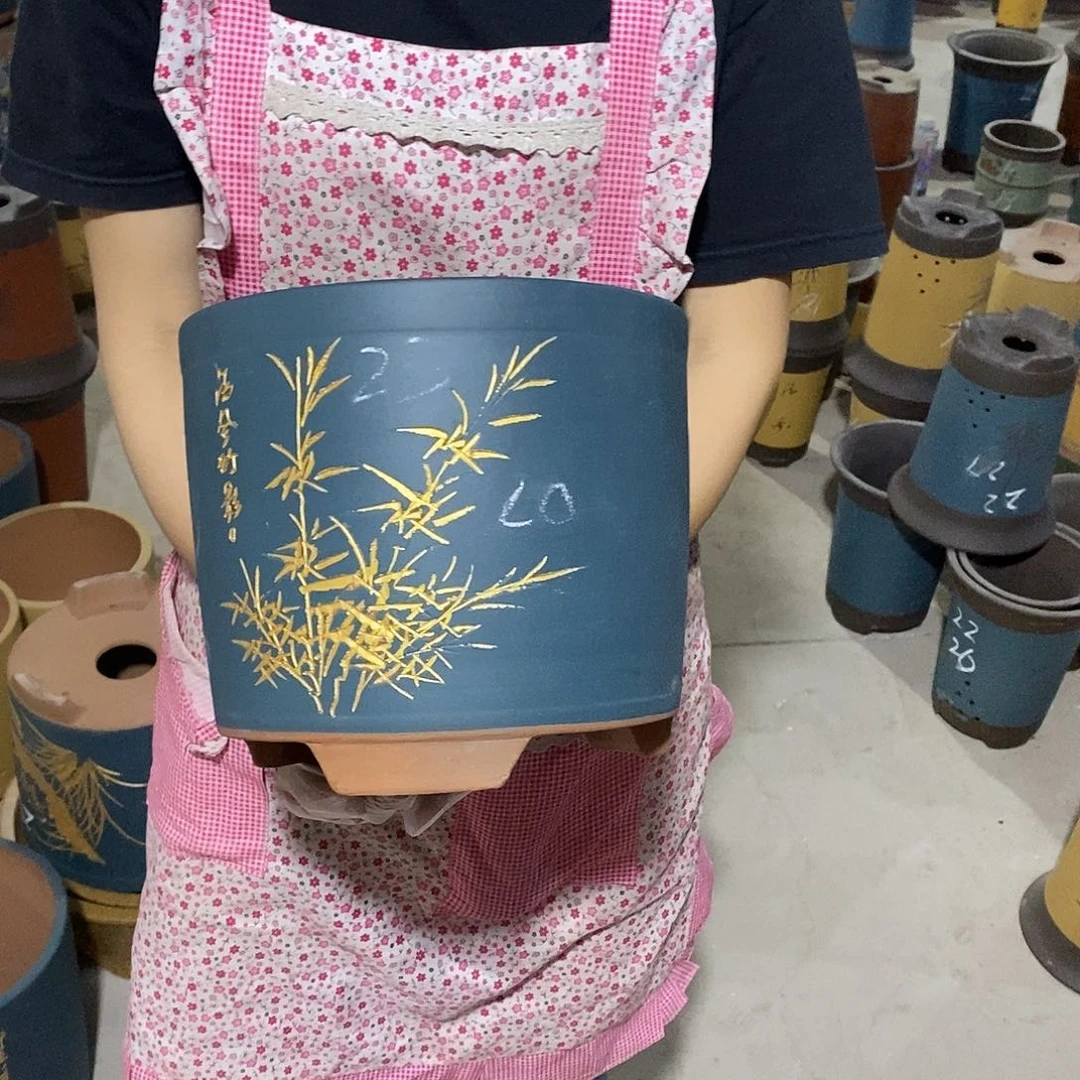 紫砂花盆紫砂花盆