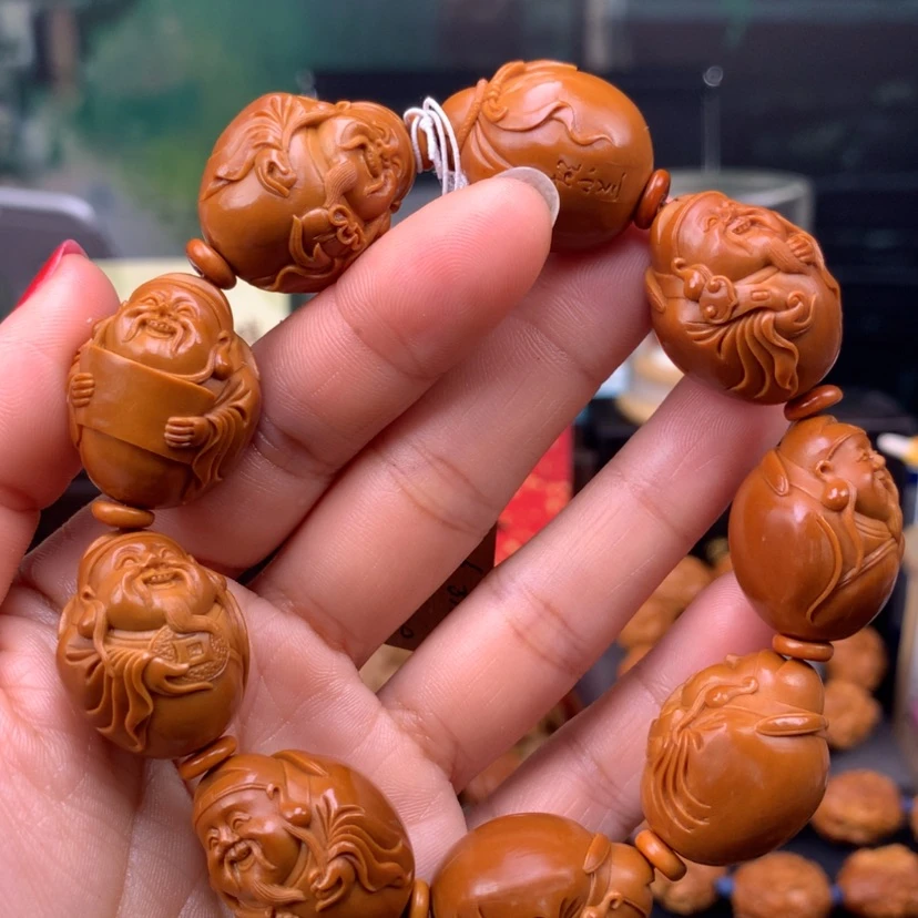 【闪购商品】橄榄核手串/手链光背财神