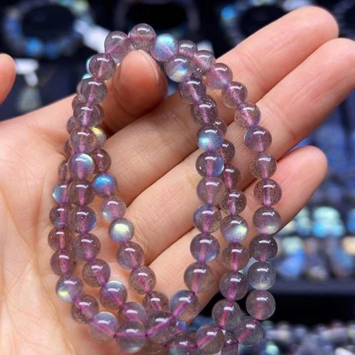 拉长石手串未镶嵌6.5左右