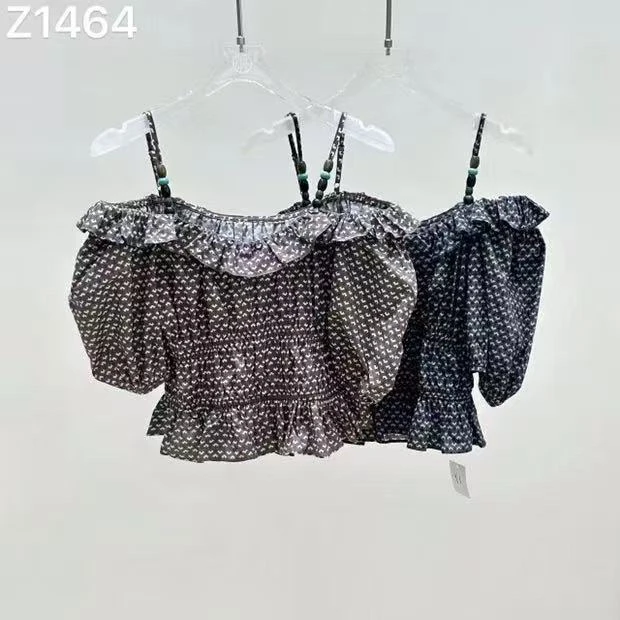 【BAI】夏新款女花色吊带上衣时尚小衫1464