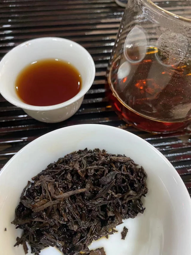 直播间定制茶,7581老熟砖250克