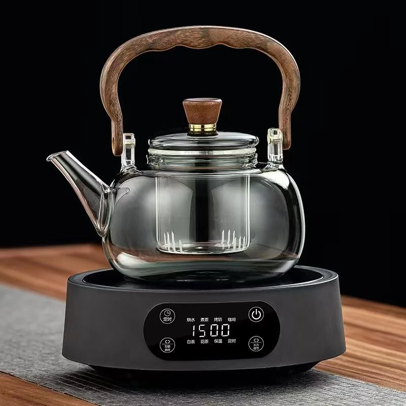 正茗堂电陶炉套装玻璃壶套装提梁壶玻璃煮茶壶烧水壶泡茶壶套装