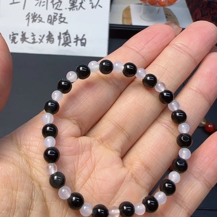 玛瑙/玉髓手链合金手串