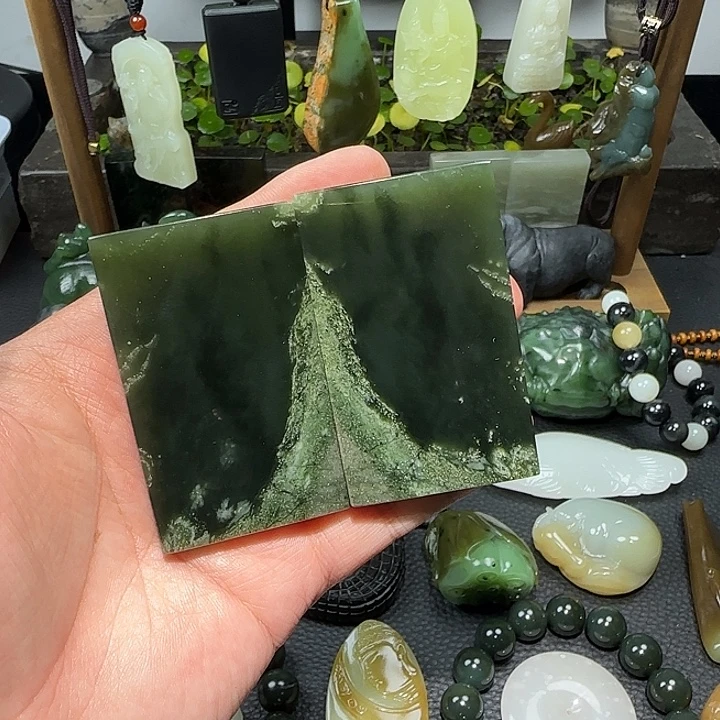 和田玉未镶嵌摆件