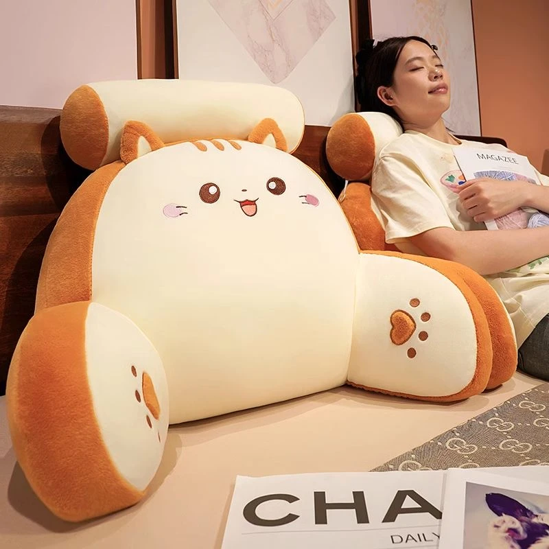 红豆家居床头靠垫软包护腰靠枕大靠背孕妇沙发抱枕宿舍床上看书枕