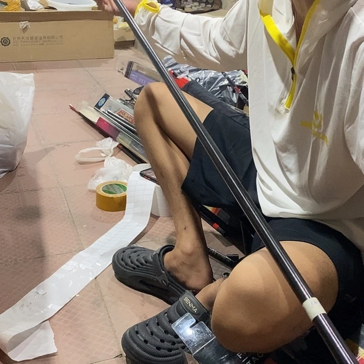 51号垂钓小配件一个瑕疵素材杆无前后堵