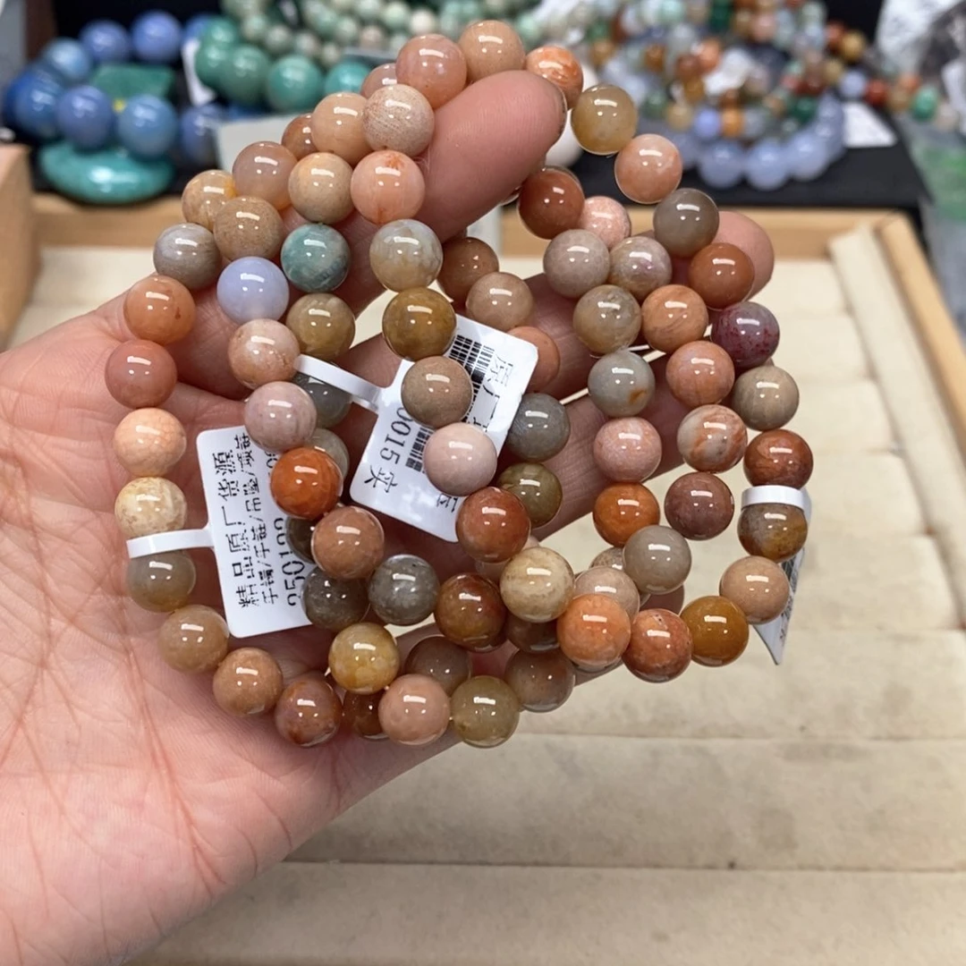 硅化珊瑚（珊瑚玉）手链未镶嵌丁*079