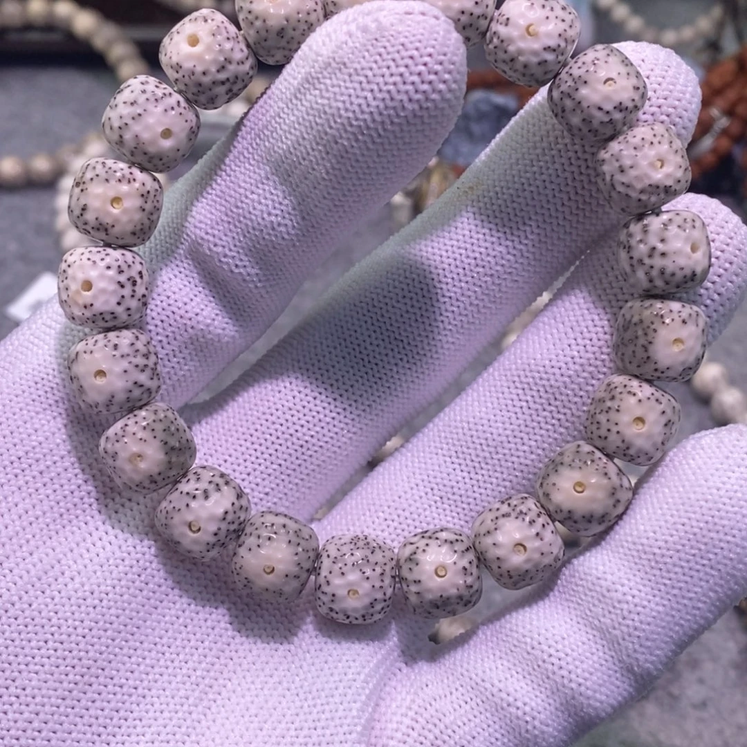 星月菩提手串11x10手工无相龙鳞星月单圈