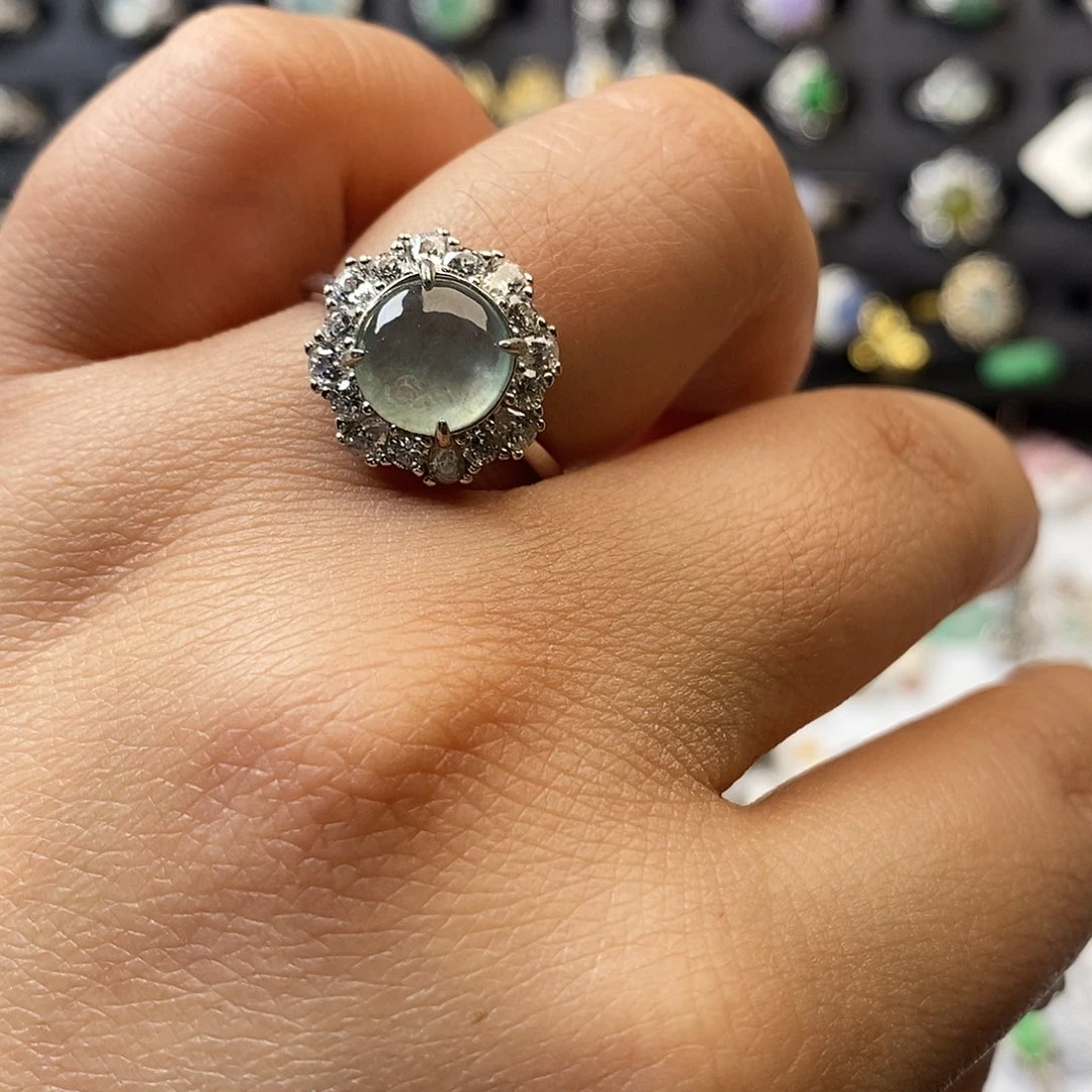 翡翠未镶嵌戒指翡翠