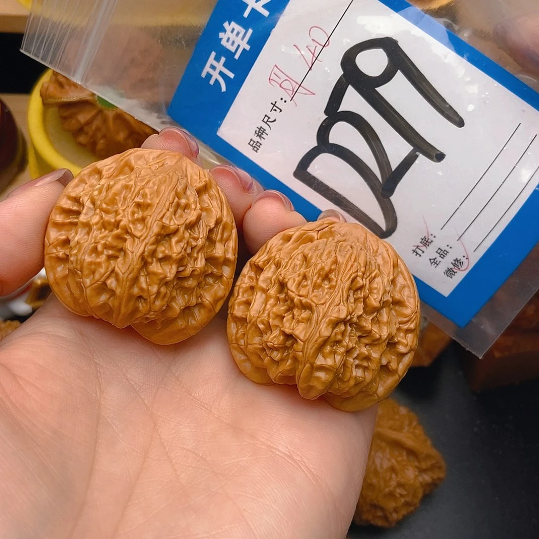 桃核吊坠核桃望月