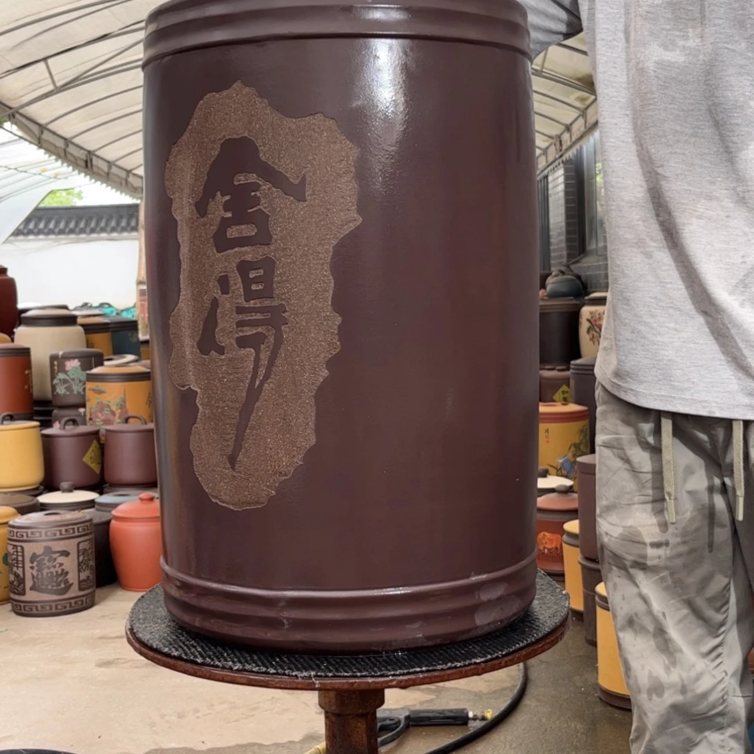 紫砂茶叶罐60饼茶叶罐