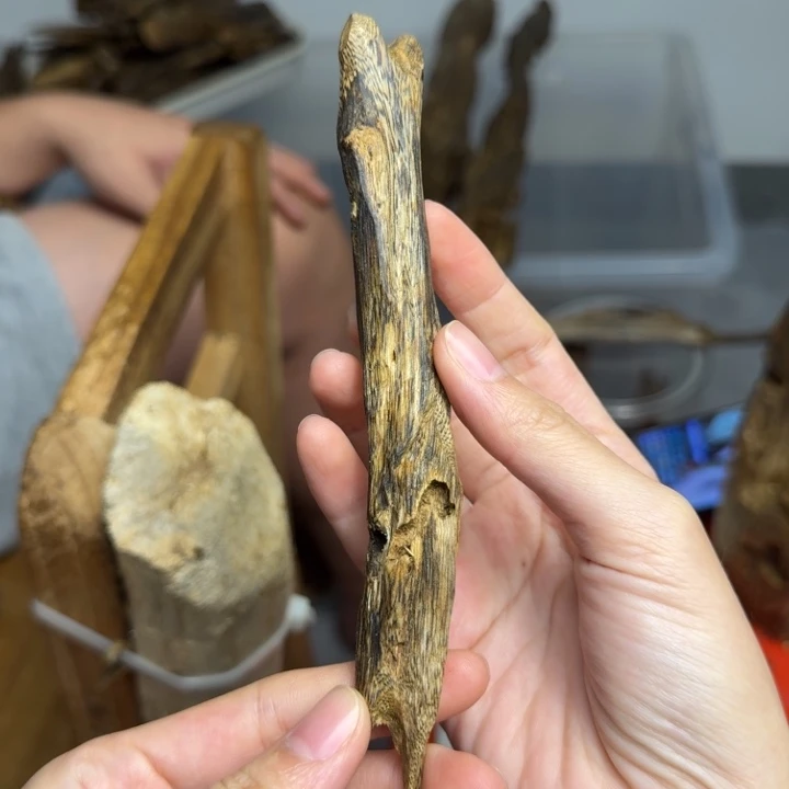 沉香碎屑沉香白棋块料14克