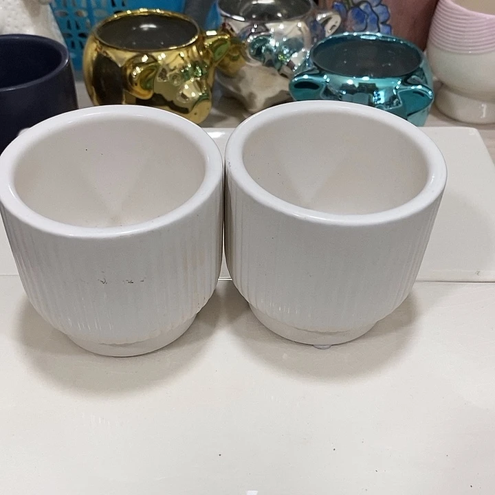 摆件陶盆有孔 微瑕介意勿拍