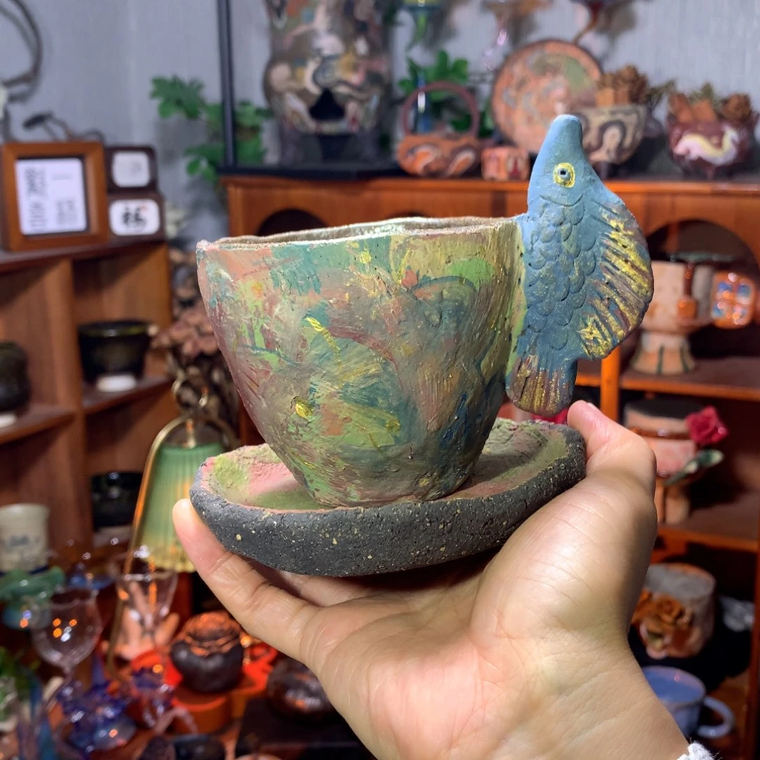 陶·打翻调色盘·油画茶咖杯套装
