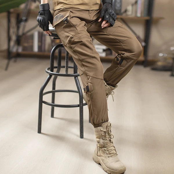 【木子户外】加绒加厚男款休闲裤束脚裤多口袋冬季保暖裤