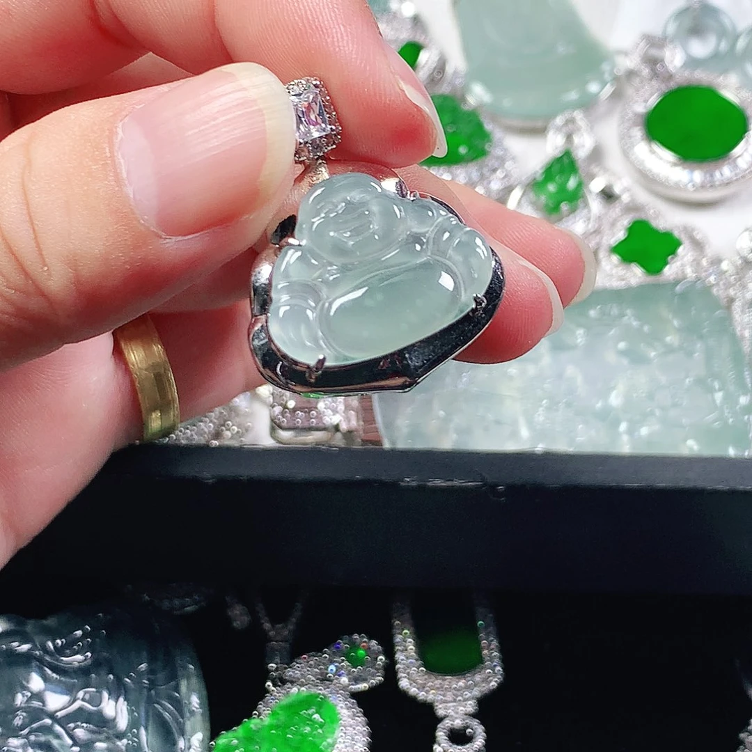 翡翠未镶嵌吊坠(不含链)