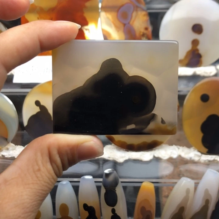 合金玛瑙/玉髓珠宝奇石014有瑕