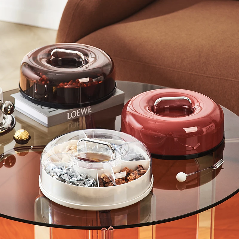 高颜值多巴胺水果盘客厅茶几家用高端精致干果盘糖果盒零食摆放盘