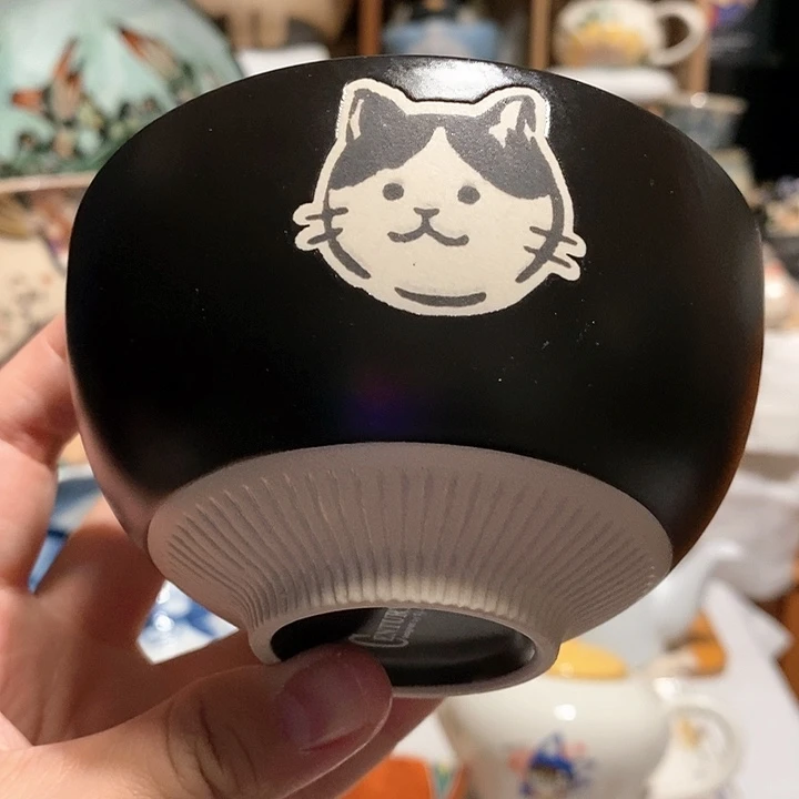 搪瓷猫咪米饭碗………