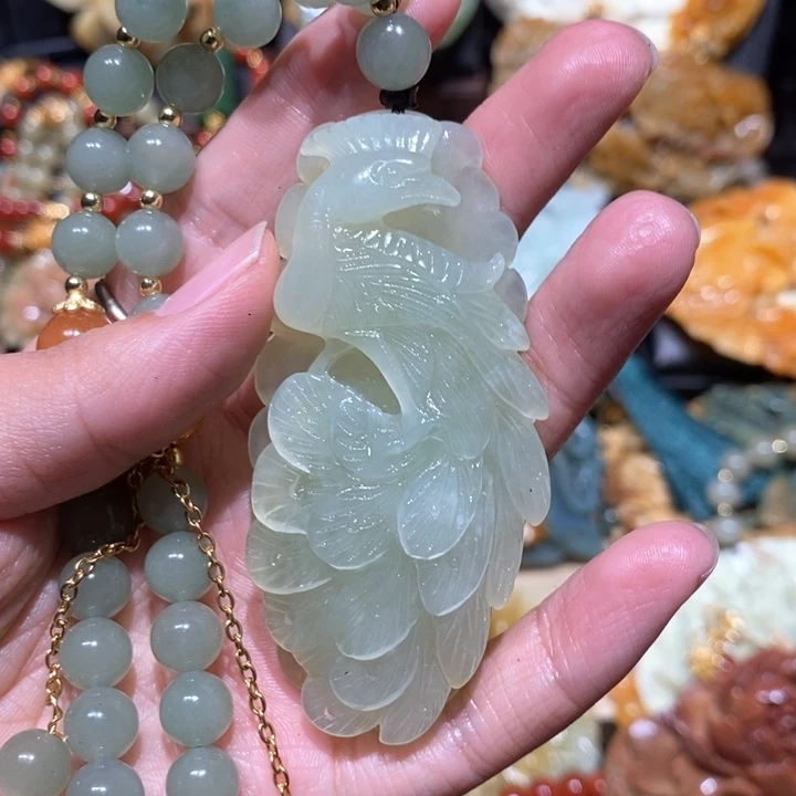 岫玉毛衣链未镶嵌