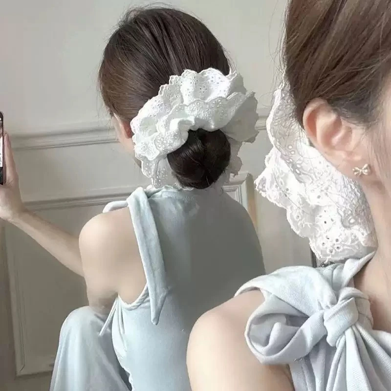 【全场满9.9包u】凑满9.9发货甜美慵懒发绳大肠发圈发饰四层超大号