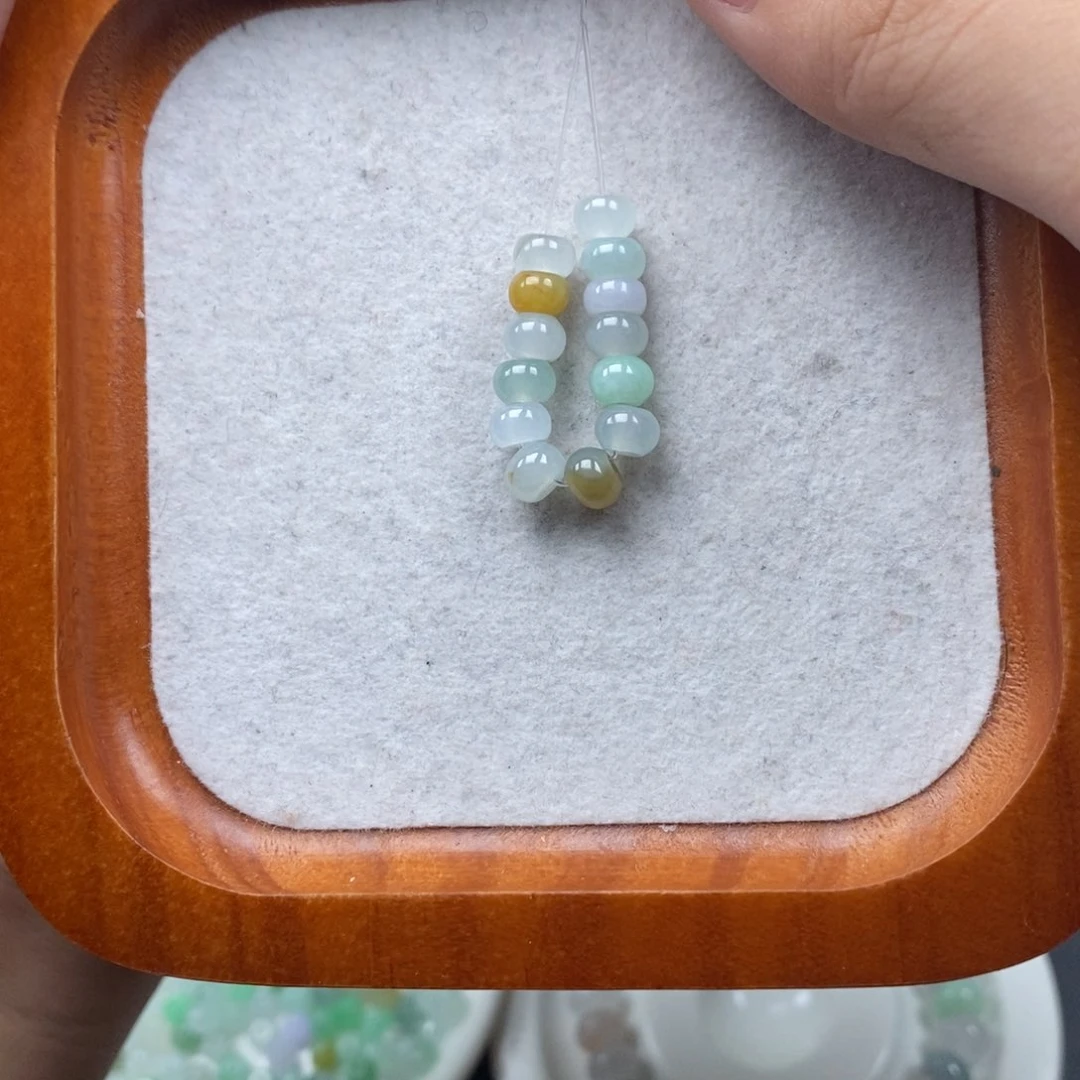 未镶嵌手链翡翠鼓珠卡5